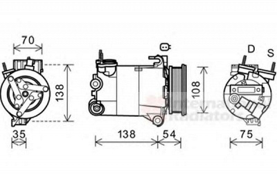 VAN WEZEL 1800k478 -  Компрессор, кондиционер